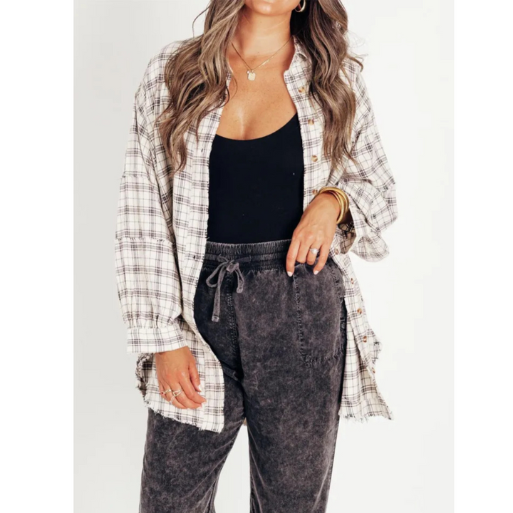 MATILDA™ - Sweet Stylish Checkered Flannel Top