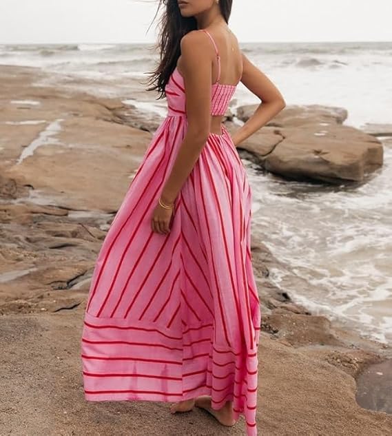 Rosa | Sunset Vibes Maxi Kleid