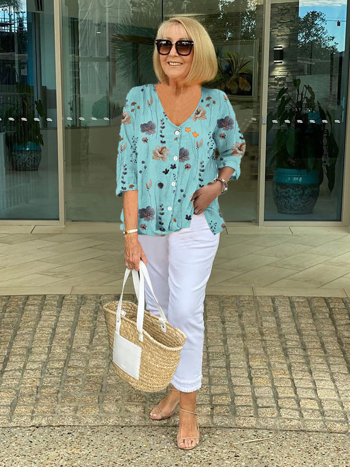 RAYA™ - Floral Charm Everyday Blouse