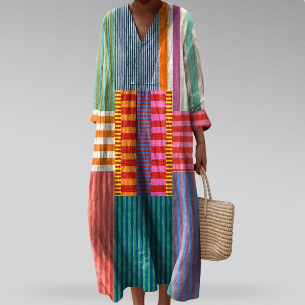 Carla | Elegant Geometric Dress