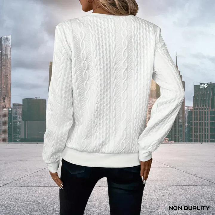 Non-Duality Zip-Up Sweater
