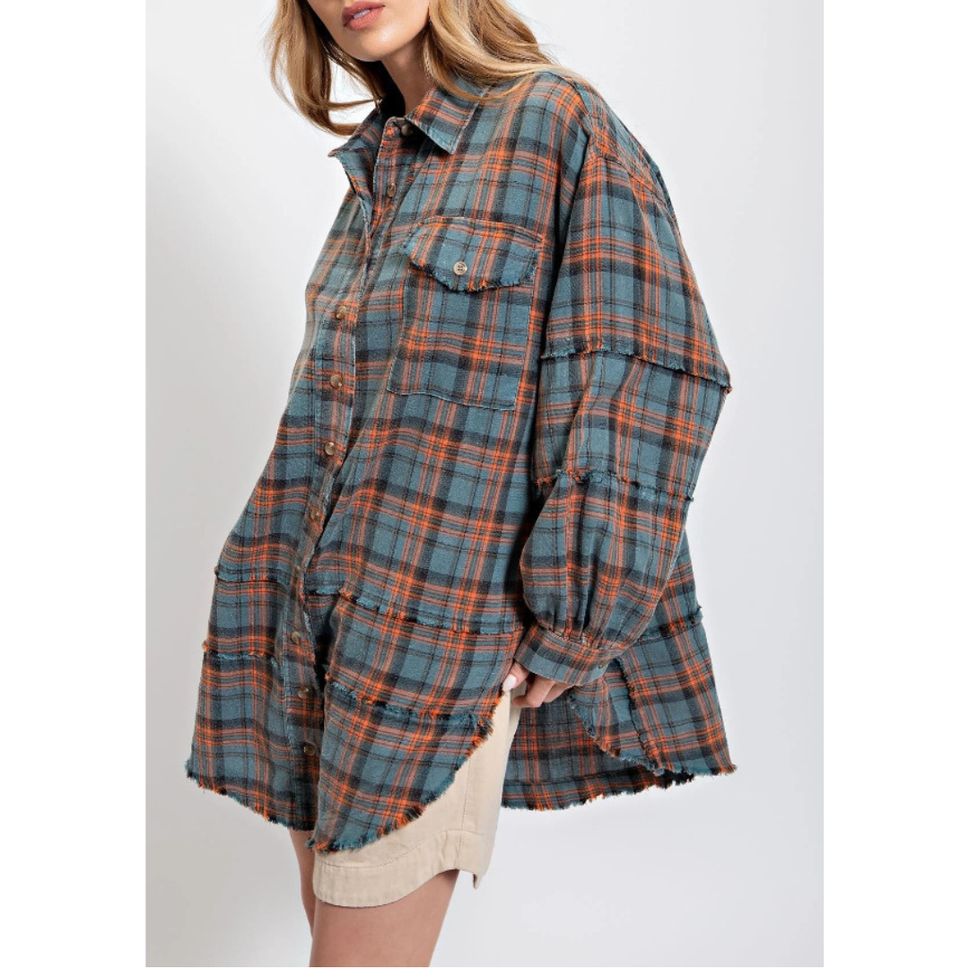 MATILDA™ - Sweet Stylish Checkered Flannel Top