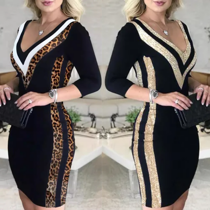 FELINA™ - Modern Panel Bodycon Dress
